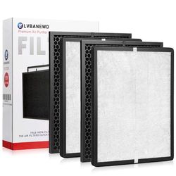 SKROS 4 Pack Pre-Filter & 2 Pack True HEPA & 2 Pack Activated Carbon Replacement Filters Set Compatible with Levoit LV-PUR131, LV-PUR131S,LV-PUR131-RF Air Purifier