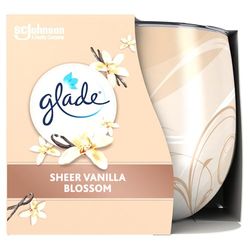 Glade Jar Candle, Scented Candle Infused with Essential Oils, Up to 29 Hour Burn Time, Vanilla Blossom, 120g