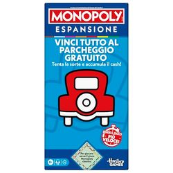 Monopoly, EXPANSIÓN GANA Todo en el Aparcamiento Gratuito, para Jugar Sirve el Juego Monopoly clásico, versión Italiana