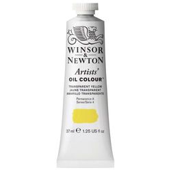 Winsor & Newton1214653 Artists' Oil Colour, professionele olieverf met maximale pigmentering en lichtechtheid - 37ml, Transparent Yellow