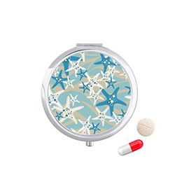 Rng Big Discover World Étoile de mer Organisme Marine Organisme Voyage Pilulier Médicament Boîte de Rangement Distributeur Miroir Cadeau