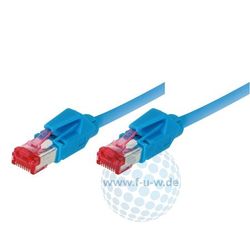 Tecline Patchkabel S/FTP, PiMF, Cat 6, Blau, 30,0 m