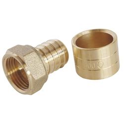 SOMATHERM FOR YOU - raccordo dritto per tubo scorrevole PER Ø16 - dado girevole femmina 12/17 (3/8 '') Per collegare un diametro Ø16 tubo PER