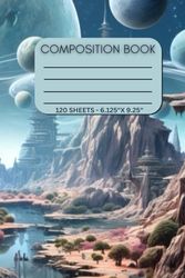 Composition Notebook: Unique Cover Art Wide-Ruled Lined Paper for Notetaking, 120 6" X 9" Pages for Kids, Teens and Adults, Great for Travel or Work