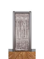 Silver Tinsel Doorway Curtain, (240 x 94 cm) 1 Pc. - Vibrant Design, Perfect Accessory for Christmas Parties, Weddings, Celebrations, Events, & Home Decor Halloween Halloween