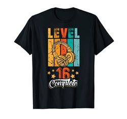 Level 16 Complete 16. Geburtstag Video Gamer Gaming Fan T-Shirt