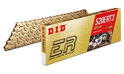 DID 520ERT3-116 Gold 116 Links High Performance Racing Chain with Connecting Link