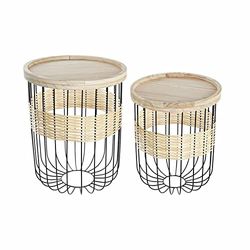 DKD Home Decor Lot de 2 Tables de Chevet, Estándar