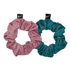 Nike Gathered Hair Ties 2.0 N.100.2455.608.OS Lot de 2 élastiques à cheveux pour femme Couleur framboise/blanc Taille unique
