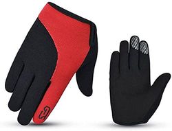 Duurzame PU-lederen handschoen gecombineerd met gel- en EVA-bekleding biedt superieure comfort en controle.