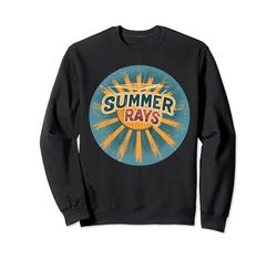 Disfraz de vacaciones de verano con rayos de verano Sudadera