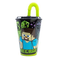 Stor Easy Cane Vaso 430 ML Minecraft, Multicoloured, 1 Unidad (Paquete de 1)