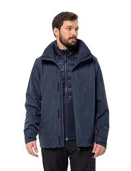 Jack Wolfskin Luntal 3-in-1 jas, nachtblauw, XXL heren, Nachtblauw., XXL