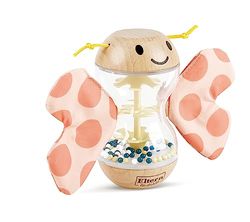 Hape Palo de Lluvia Mariposa Robert | Sonajero Multisensorial con Alas Extraíbles | Desde 0 Meses
