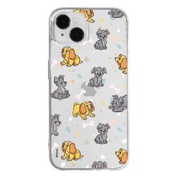 Ert Group custodia per cellulare per Apple Iphone 14 PLUS originale e con licenza ufficiale Disney, modello Lady and the Tramp 002 adattato alla forma dello smartphone, parzialmente trasparente