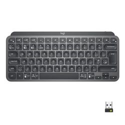 Logitech MX Keys Mini for Business tastiera wireless illuminata, Layout Inglese QWERTY - Grigio