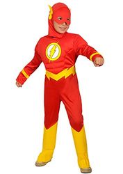 The Flash costume disguise boy official DC Comics (Size 3-4 years) with padded muscles