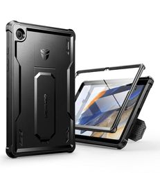 Dexnor Funda Compatible con Samsung Galaxy Tab A8 [Protector de Pantalla Incorporado y Soporte], Cubierta Protectora antisísmica de Grado Militar Pesado para Samsung Galaxy Tab A8 - Negro