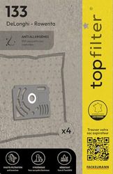 Top Filter 64133 Non-Woven Vacuum Bag for Rowenta Dymbo 30 x 26 x 0.1 cm