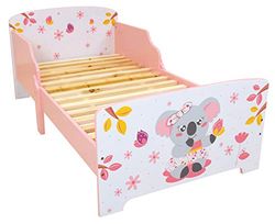 Fun House 713300 Cally Mimi Koala Lit pour Enfant 140 x 70 cm avec sommier à Lattes sans Matelas, 1 Personne, Rose
