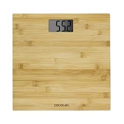 Cecotec Pèse-personnes Digital Surface Precision 9300 Healthy. Avec Plateforme en Bambou (Eco-friendly), Écran LCD, Capacité Maximale 180 kg, Prêt à utiliser et avec Mètre Ruban.