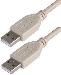 Pro Signal PSG91428 USB 2.0 A Male to A Male Cable, 1 m, Grey