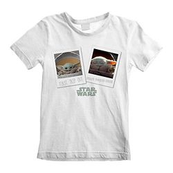 Star Wars The Mandalorian The Child First Trip Out T-Shirt, Kids, 3-13 Years, White, Official Merchandise