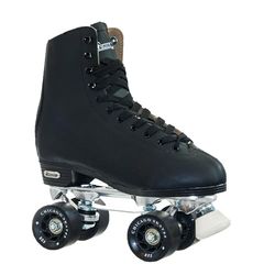 CHICAGO Skates - Patins clássicos com forro de couro para homem, preto, tamanho 6 UK/8 US/41 EU