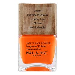 Nails.INC 73% Plant Power Nail Polish, Long Lasting Nail Color Lasts Up to 10 Days, Quick Drying, Cruelty Free, Vegan, 21 Free Formula, Earth Day Every Day, (14ml)
