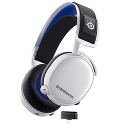 SteelSeries Arctis 7P+ - Wireless-gamingheadset - Lossless 2,4-GHz draadloze verbinding - 30 uur accuduur - Voor PS5, PS4, pc, Mac, Android en Switch - Wit
