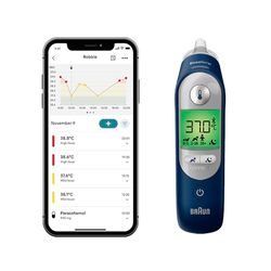 Braun ThermoScan® 7+ connect Ear thermometer | Braun Family Care™ app Compatible | Age Precision® Technology | Baby and Infant Friendly | 1 Brand among doctors¹ | IRT6575