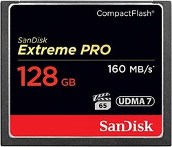 SanDisk 128GB Extreme PRO scheda CompactFlash fino a 160 MB/s UDMA 7 VPG-65