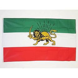 AZ FLAG - Iran Old Persia Flag - 3x5 Ft - 100D Polyester Persian Banner with Two Metal Grommets - Fade Resistant - Vivid Colors - 3' x 5' Feet - 150x90 Cm