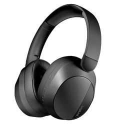 LogiLink BT0071 BT 6.0 Casque de Jeu avec auxiliaire de 3,5 mm supplémentaire, ANC (réduction Active du Bruit), 15 Heures d'autonomie, Noir