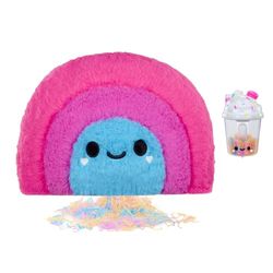 Fluffie Stuffiez Feature Plush - Pillow Fight Plush Rainbow - Huggable Ultra Soft Fluff - ASMR, Interactive Play - Easy Cleanup with Character Vacuum - Suitable for Kids Ages 4+ and Collectors