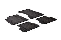 Alfombrillas de Goma Compatible con Audi A7 2010-2018 / A6 2011-2018 (Perfil T 4-Partes + Clips de Montaje)