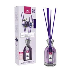 CRISTALINAS Ambientador Mikado 100% puro, longa duração 12 semanas, 90 ml, 0 % álcool (frutas da floresta, 90 ml)