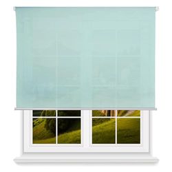 Tenda avvolgibile traslucida liscia - blu chiaro, 140 x 175 cm (larghezza x lunghezza)/dimensioni del tessuto 137 x 170 cm