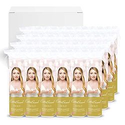 COTTON SOUND GOLD Make-up Remover Pads, 24 verpakkingen x 120 stuks, 100% katoen, geschikt voor de gevoelige huid, ideaal voor het verwijderen van make-up, gladde kant en reliëfzijde, gemaakt in