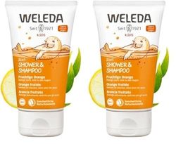 Weleda Happy Orange Kids 2 in1 Shampoo and Body Wash, 150 ml (Pack of 2)