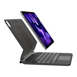 Belkin Pro Bluetooth-toetsenbord met hoes en magnetische standaard, iPad-toetsenbord, multi-gesture bediening, bevestiging van de Apple Pencil, QWERTZ, multimediatoetsen voor iPad Air M2 11"/10,9"/Pro