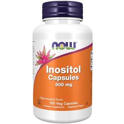 Now Foods, Inositol, 500mg, 100 Vegan Capsules, Lab-Tested, Vitamin B8, Gluten Free, SOYA Free, Vegetarian