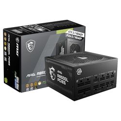 MSI MAG Bloc d'alimentation 850 W 80 Plus Gold - ATX 3.0 PCIe 5.0 Ready - 12VHPWR [MAG A850GL PCIE5]