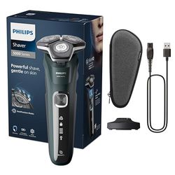 Philips Shaver Series 5000 - Wet & Dry Electric Mens Shaver with Charging Stand and Travel Case (Model S5884/35)