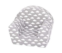Knorrtoys 68359 Fauteuil pour Enfant Gris White Clouds