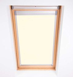 Bloc Skylight Estor 11 (114/140) para FAKRO Ventanas de Techo Blockout, Color Crema