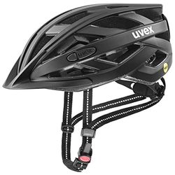 uvex city i-vo MIPS - lichte stadshelm voor dames en heren - MIPS-systeem - incl. led-licht - black matt - 56-60 cm