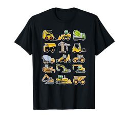 Camisa de excavadora de construcción para niños, niñas, hombres y mujeres Camiseta