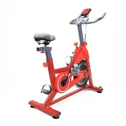 TechFit Hometrainer met magneetweerstand, vliegwiel 10 kg, lcd-display, smartphonehouder, ergonomische zitting en hartslagbewaking, compact design, binnen, maximaal gewicht 120 kg