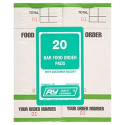 Caterpack by Robinson Young - Restaurant/Cafe/Takeaway Food/Waiter/Waitress Bar Food Pads - 20 Pads